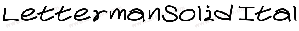LettermanSolid Italic字体转换